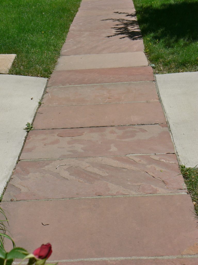 Historic Flagstone Sidewalks in Denver